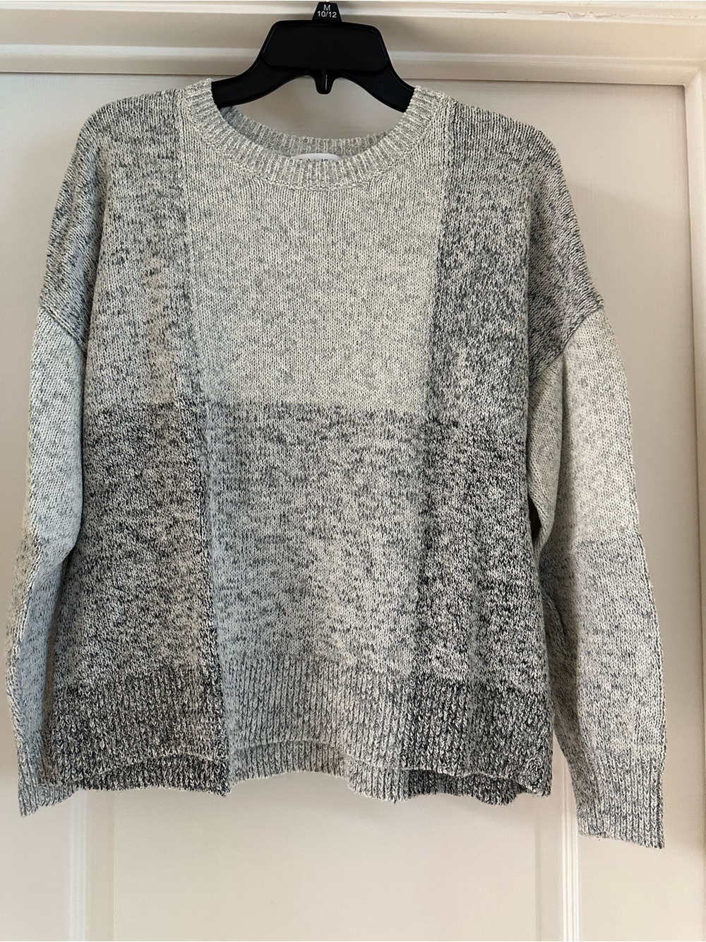 Calvin Klein Grey Marled Block Crewneck Sweater